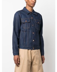 Мужская темно-синяя джинсовая куртка от Nudie Jeans