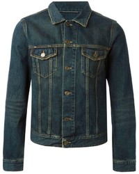 Мужская темно-синяя джинсовая куртка от Saint Laurent