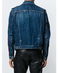 Мужская темно-синяя джинсовая куртка от DSQUARED2
