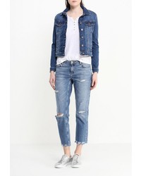 Женская темно-синяя джинсовая куртка от SPRINGFIELD