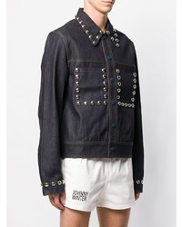 Мужская темно-синяя джинсовая куртка от Acne Studios