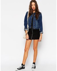 Женская темно-синяя джинсовая куртка от Asos