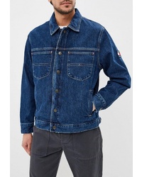 Мужская темно-синяя джинсовая куртка от Tommy Jeans