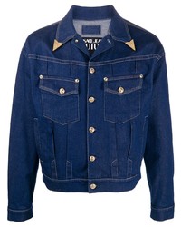 Мужская темно-синяя джинсовая куртка от VERSACE JEANS COUTURE