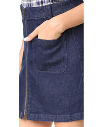 Темно-синяя джинсовая мини-юбка от Madewell