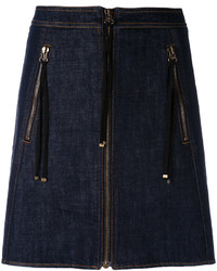 Темно-синяя джинсовая мини-юбка от Kenzo