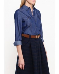 Женская темно-синяя джинсовая рубашка от BOSS ORANGE