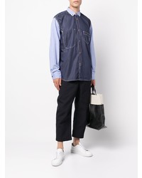 Мужская темно-синяя джинсовая рубашка от Junya Watanabe MAN