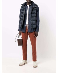 Мужская темно-синяя джинсовая рубашка от Eleventy