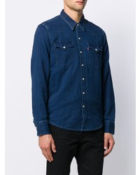 Мужская темно-синяя джинсовая рубашка от Levi's