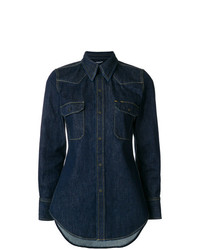 Женская темно-синяя джинсовая рубашка от Calvin Klein 205W39nyc