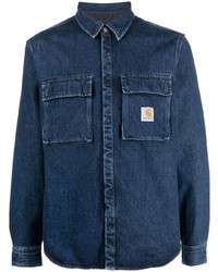 Мужская темно-синяя джинсовая рубашка от Carhartt WIP