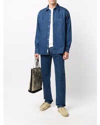 Мужская темно-синяя джинсовая рубашка от Closed