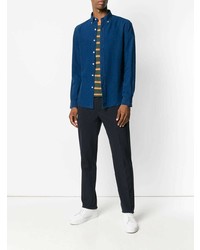 Мужская темно-синяя джинсовая рубашка от Ralph Lauren