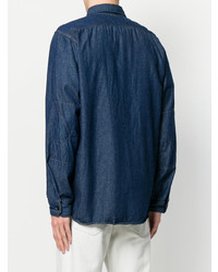 Мужская темно-синяя джинсовая рубашка от Engineered Garments