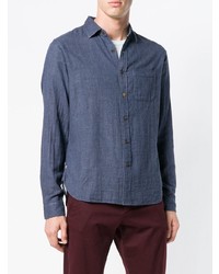 Мужская темно-синяя джинсовая рубашка от Alex Mill