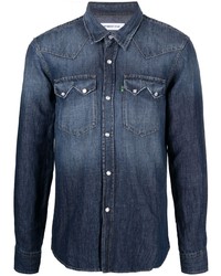 Мужская темно-синяя джинсовая рубашка от Department 5