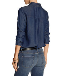 Женская темно-синяя джинсовая рубашка от Splendid