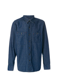 Мужская темно-синяя джинсовая рубашка от Engineered Garments