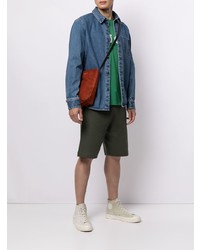 Мужская темно-синяя джинсовая рубашка от A.P.C.