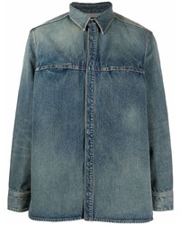 Мужская темно-синяя джинсовая рубашка от Givenchy