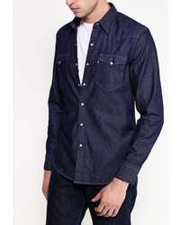 Мужская темно-синяя джинсовая рубашка от Levi's
