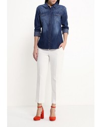Женская темно-синяя джинсовая рубашка от Mavi