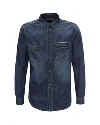 Мужская темно-синяя джинсовая рубашка от Mavi