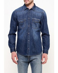 Мужская темно-синяя джинсовая рубашка от Mavi