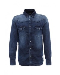 Мужская темно-синяя джинсовая рубашка от Mustang