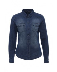 Женская темно-синяя джинсовая рубашка от Only