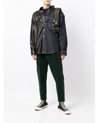 Мужская темно-синяя джинсовая рубашка от FIVE CM