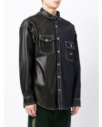 Мужская темно-синяя джинсовая рубашка от FIVE CM