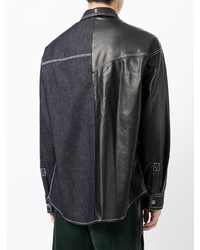 Мужская темно-синяя джинсовая рубашка от FIVE CM