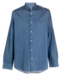Мужская темно-синяя джинсовая рубашка от Paul Smith