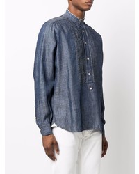 Мужская темно-синяя джинсовая рубашка от Eleventy