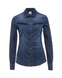 Женская темно-синяя джинсовая рубашка от Rinascimento