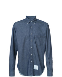 Мужская темно-синяя джинсовая рубашка от Thom Browne