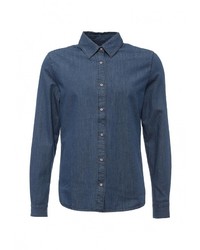 Мужская темно-синяя джинсовая рубашка от Time For Future