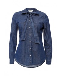 Женская темно-синяя джинсовая рубашка от Vero Moda