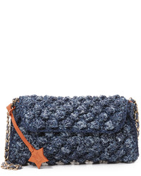 Женская темно-синяя джинсовая сумка от M Missoni