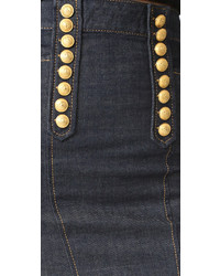 Темно-синяя джинсовая юбка-карандаш от Dsquared2