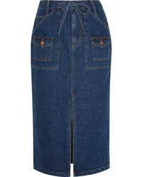 Темно-синяя джинсовая юбка-карандаш от Madewell
