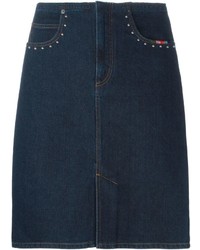 Темно-синяя джинсовая юбка-карандаш от Sonia Rykiel