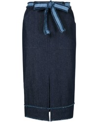 Темно-синяя джинсовая юбка-карандаш от Timo Weiland