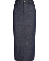 Темно-синяя джинсовая юбка-карандаш от Victoria Beckham