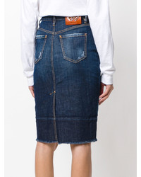 Темно-синяя джинсовая юбка от Dsquared2