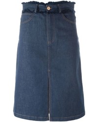 Темно-синяя джинсовая юбка от See by Chloe