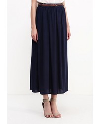 Темно-синяя длинная юбка от Bruebeck