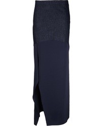 Темно-синяя длинная юбка от Brunello Cucinelli